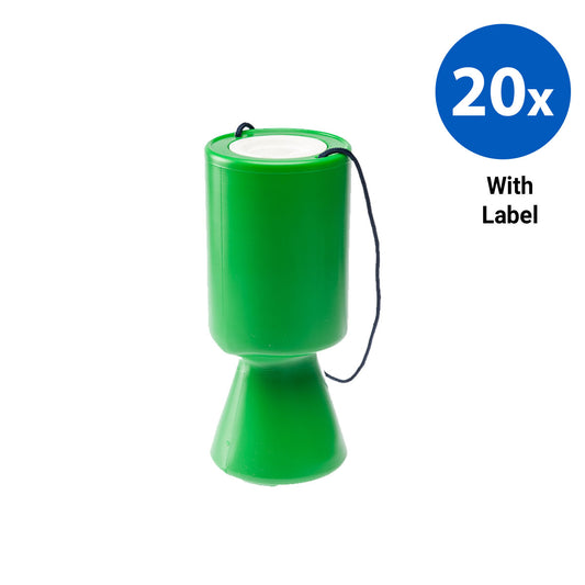 20x Polybox Handbox with Labels - Green