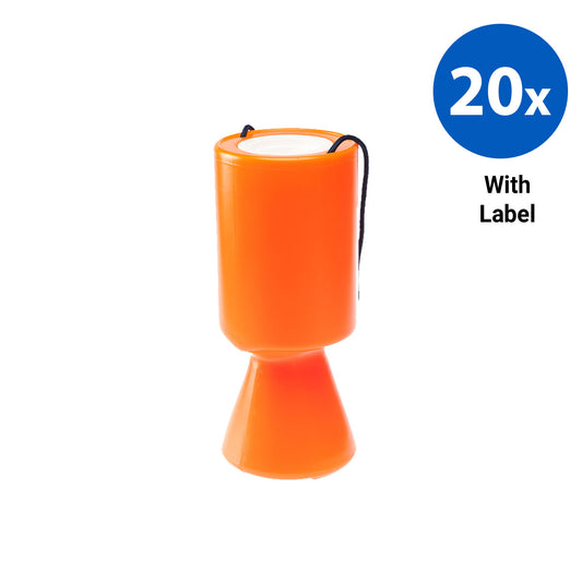 20x Polybox Handbox with Labels - Orange