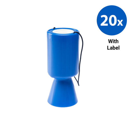 20x Polybox Handbox with Labels - Blue