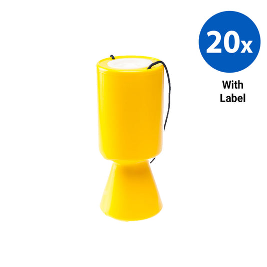 20x Polybox Handbox with Labels - Yellow