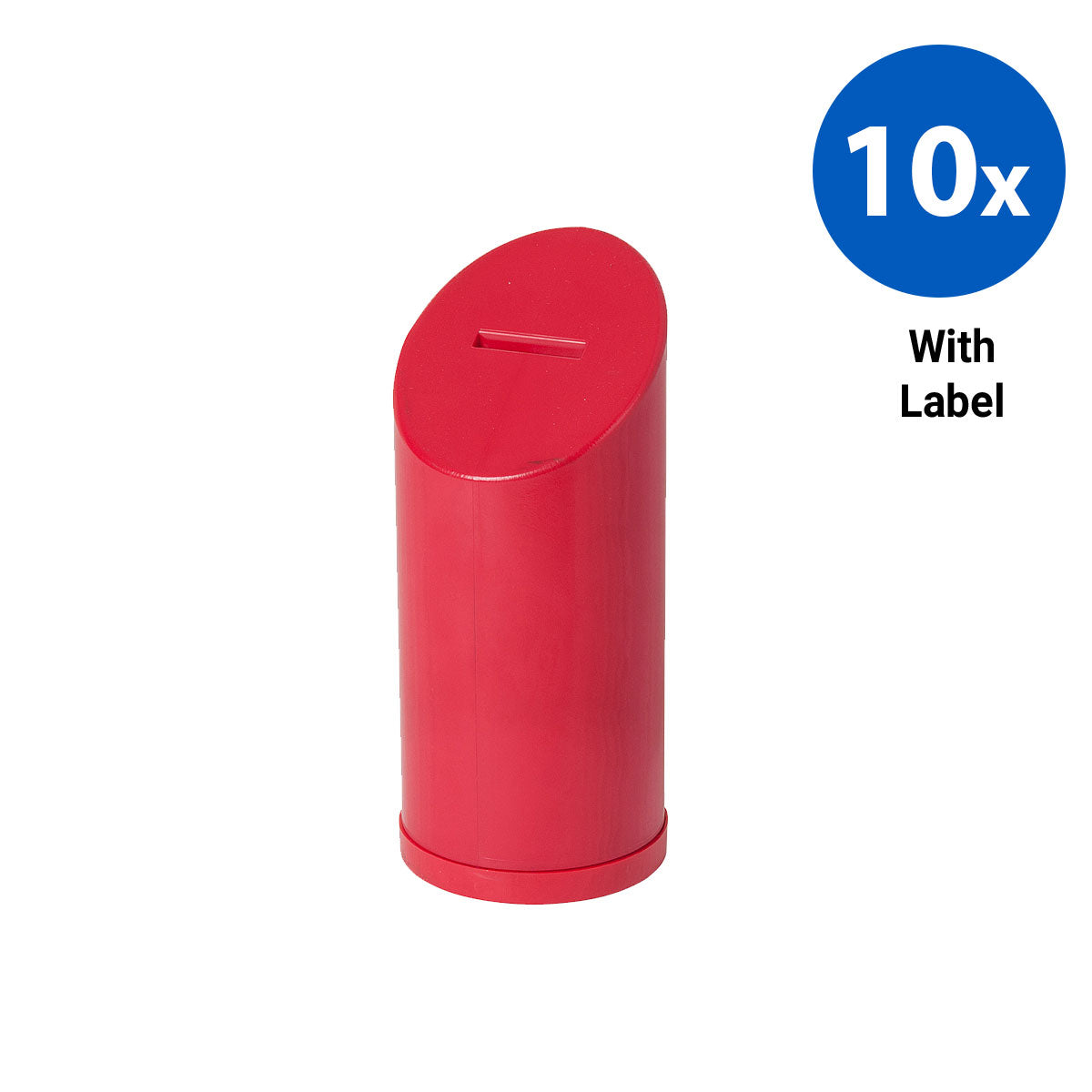 10x Alpine Counter Box with Labels - Red