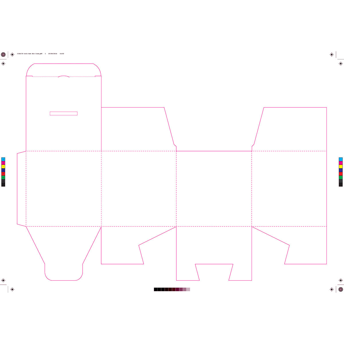110x110 Coin Box Label Without Header Templates