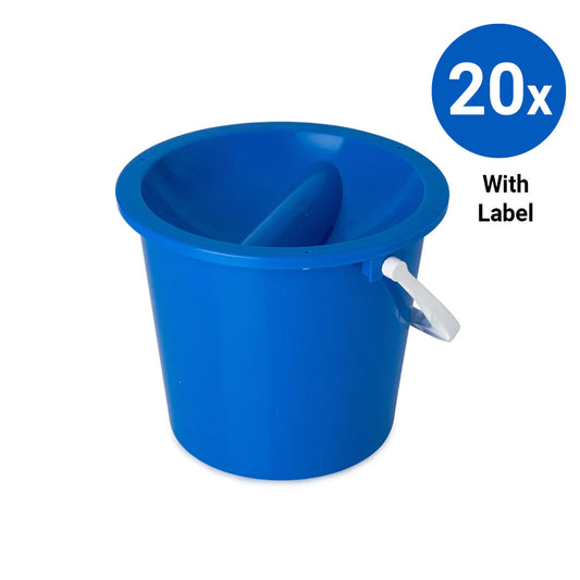 20x Collection Bucket with Labels - Blue
