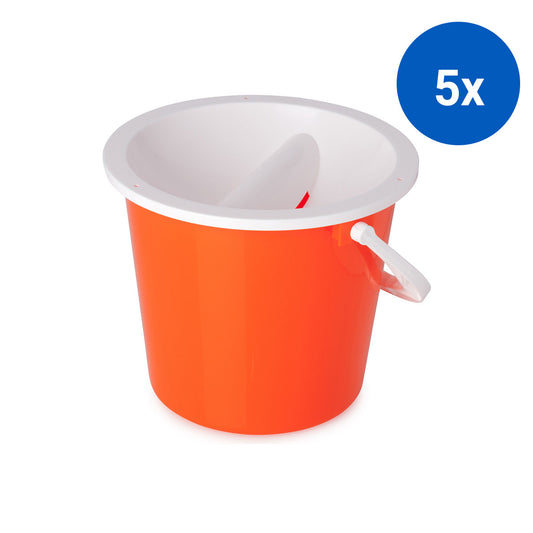 5x Collection Bucket - Orange