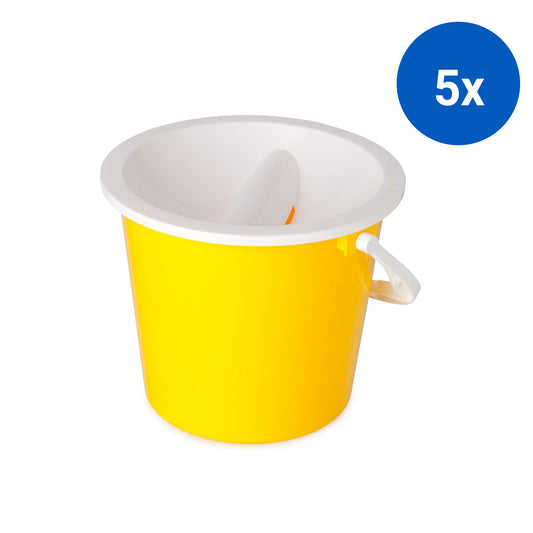 5x Collection Bucket - Yellow