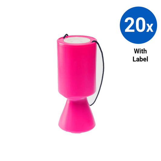 20x Polybox Handbox with Labels - Pink