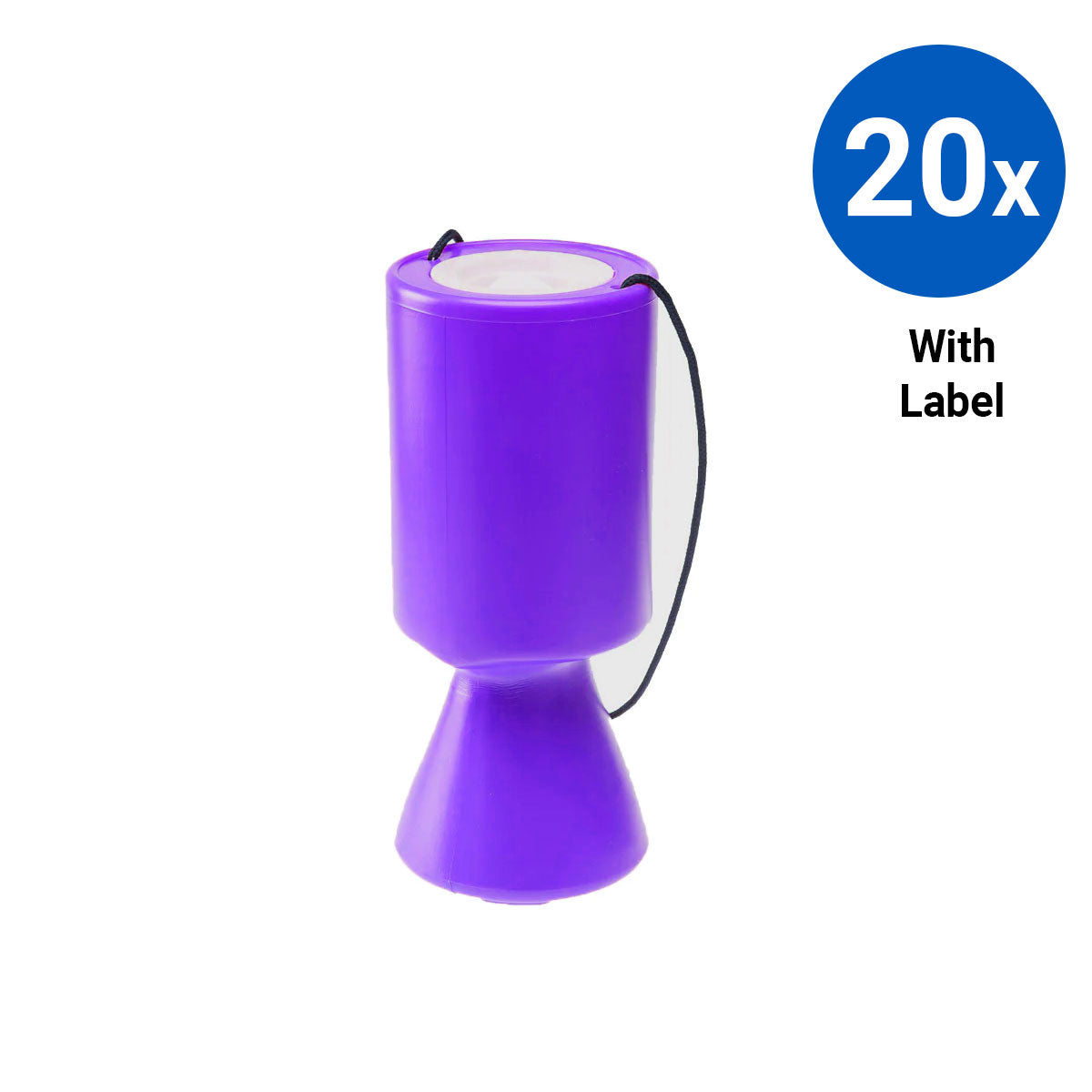 20x Polybox Handbox with Labels - Purple