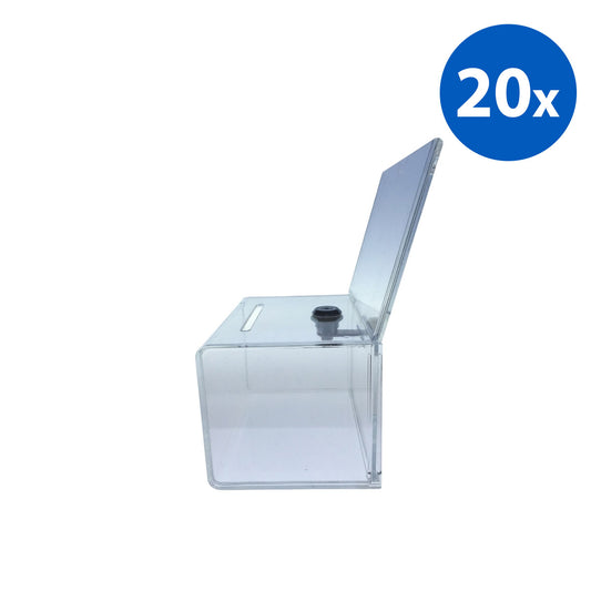 20x Acrylic Donation Box - Clear