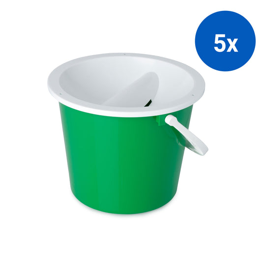 5x Collection Bucket - Green